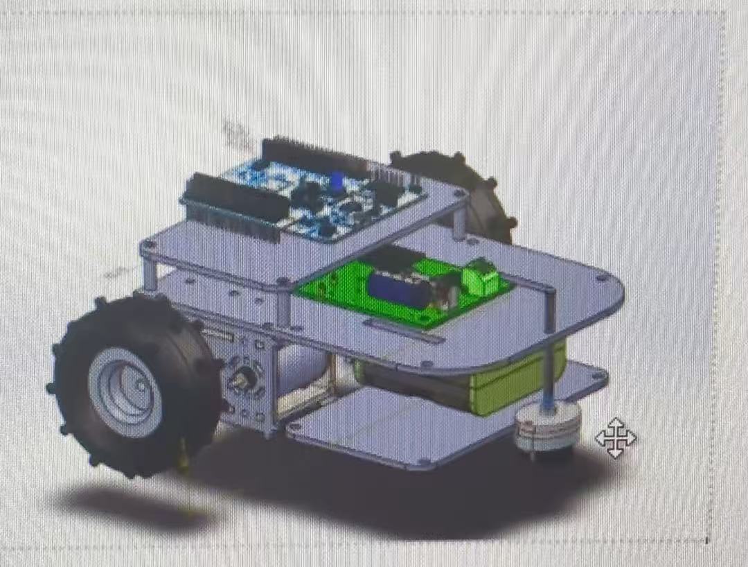 3D model of the STM32 line-following car